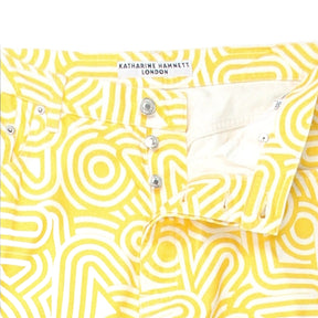 Katharine Hamnett Yellow Print John Jeans