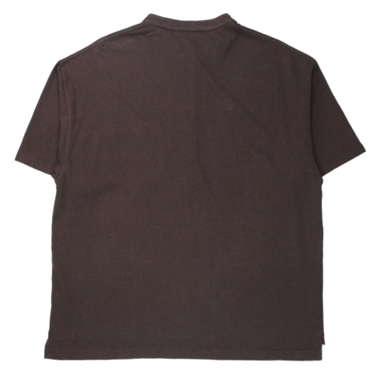 YMC Brown Jersey Collarless Shirt