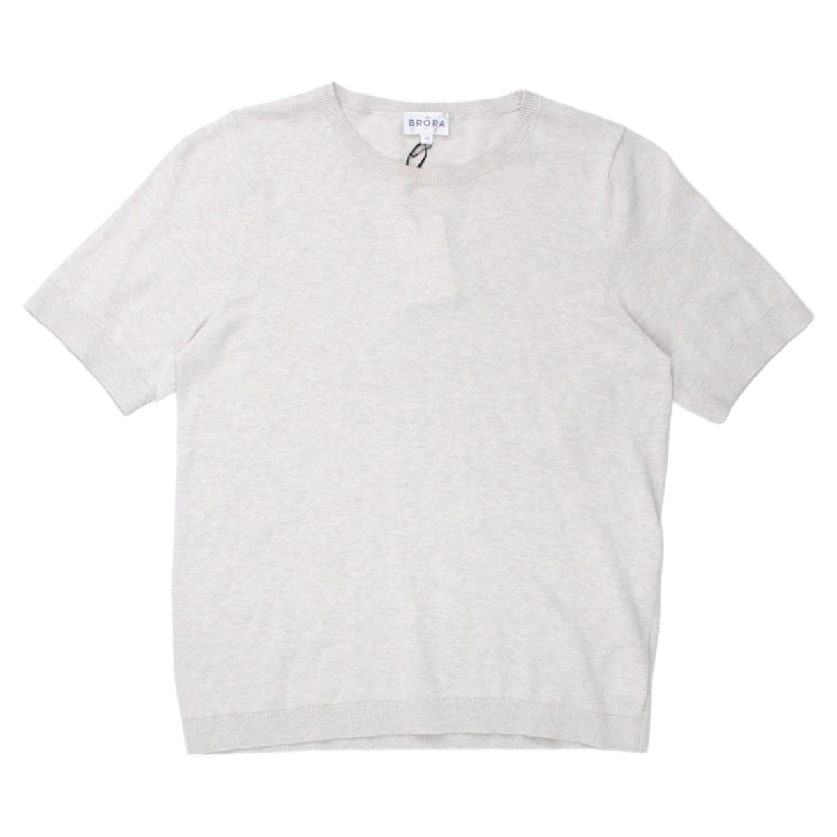 Brora Driftwood Cotton Knit Classic T-Shirt