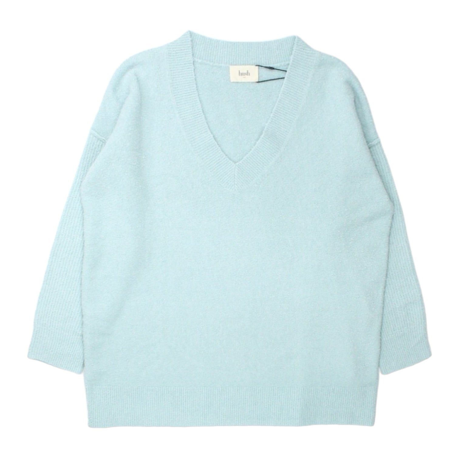 Hush Mint Naya Relaxed V-Knit Jumper