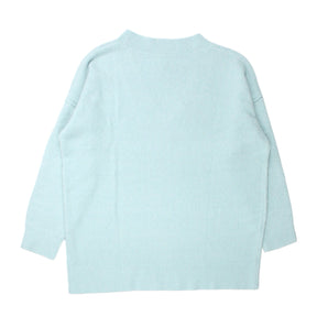 Hush Mint Naya Relaxed V-Knit Jumper