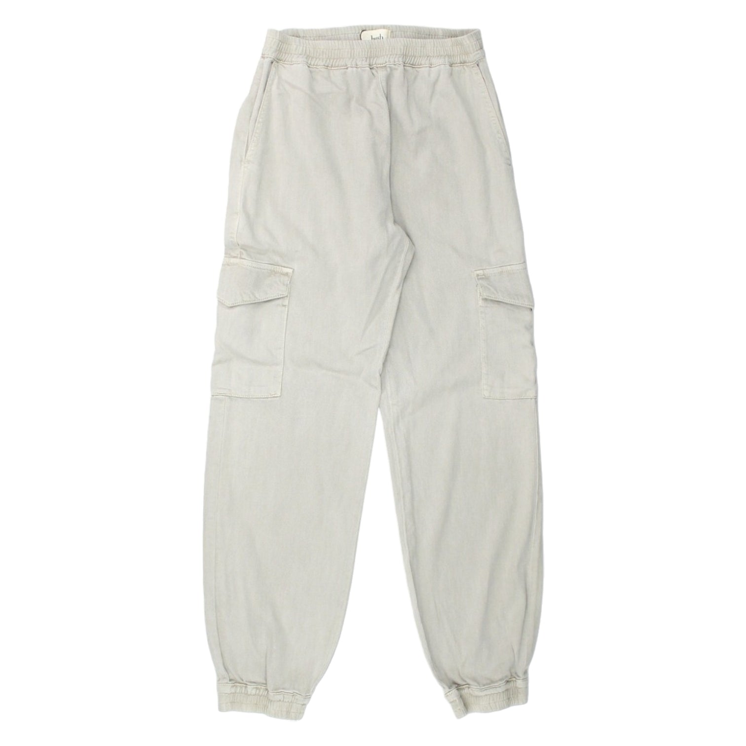 Hush Grey Sand Washed Cargo Trousers