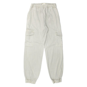 Hush Grey Sand Washed Cargo Trousers