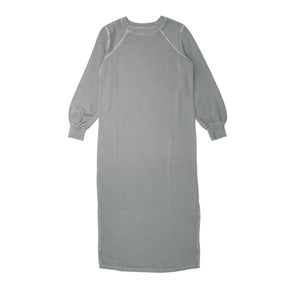 Hush Grey Puff Sleeve Sweat Tunic Dress