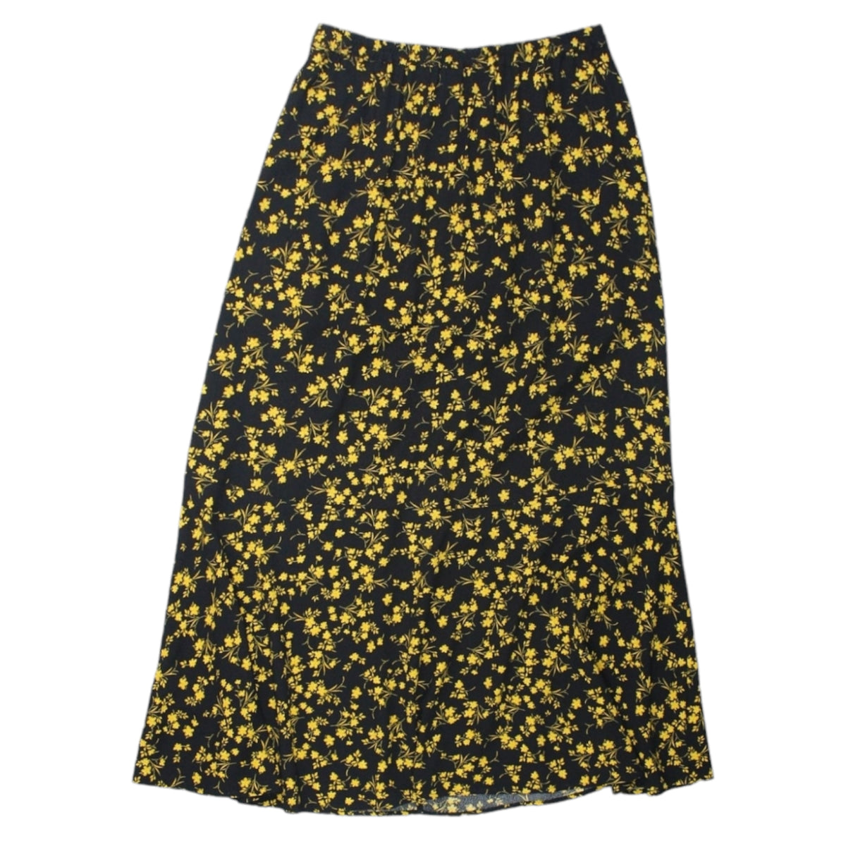 Hush Black/Yellow Amina Midi Skirt