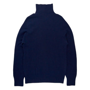 YMC Navy Roll Neck Jumper