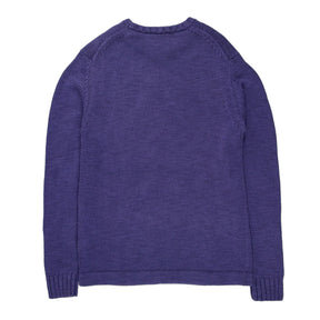 YMC Navy/Ecru Ship Logo Jumper