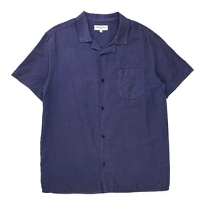 YMC Navy Linen SS Shirt