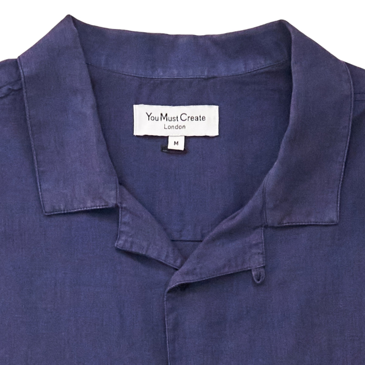 YMC Navy Linen SS Shirt