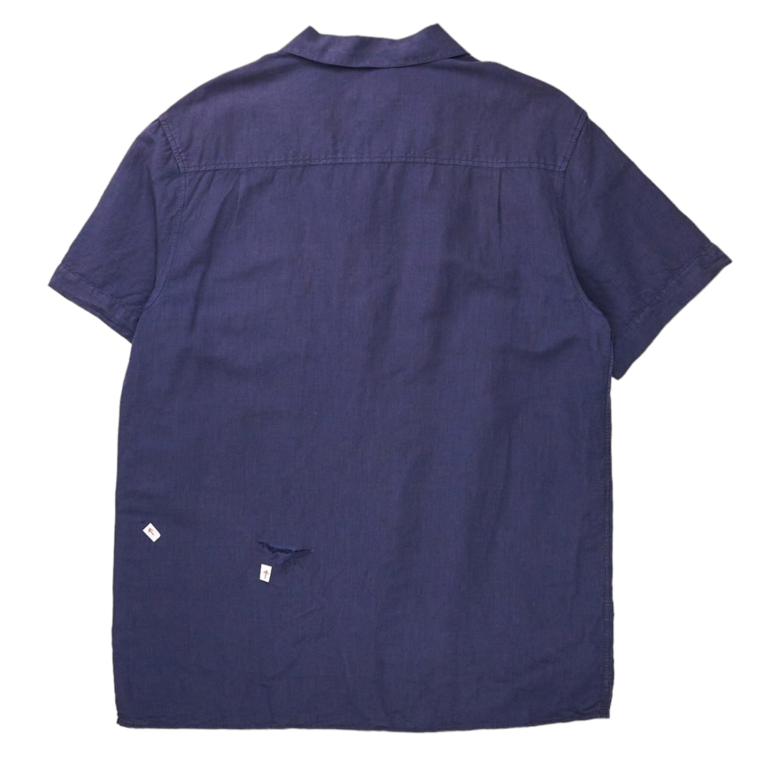 YMC Navy Linen SS Shirt