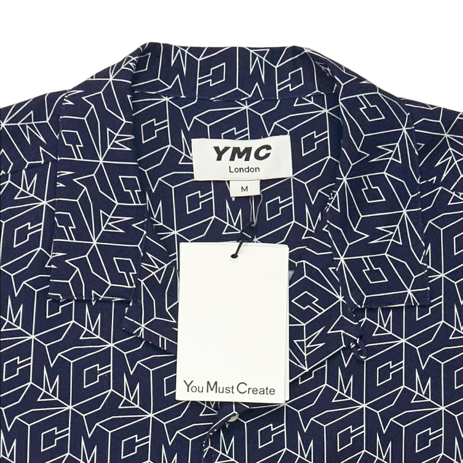 YMC Navy Cube Graphic Shirt