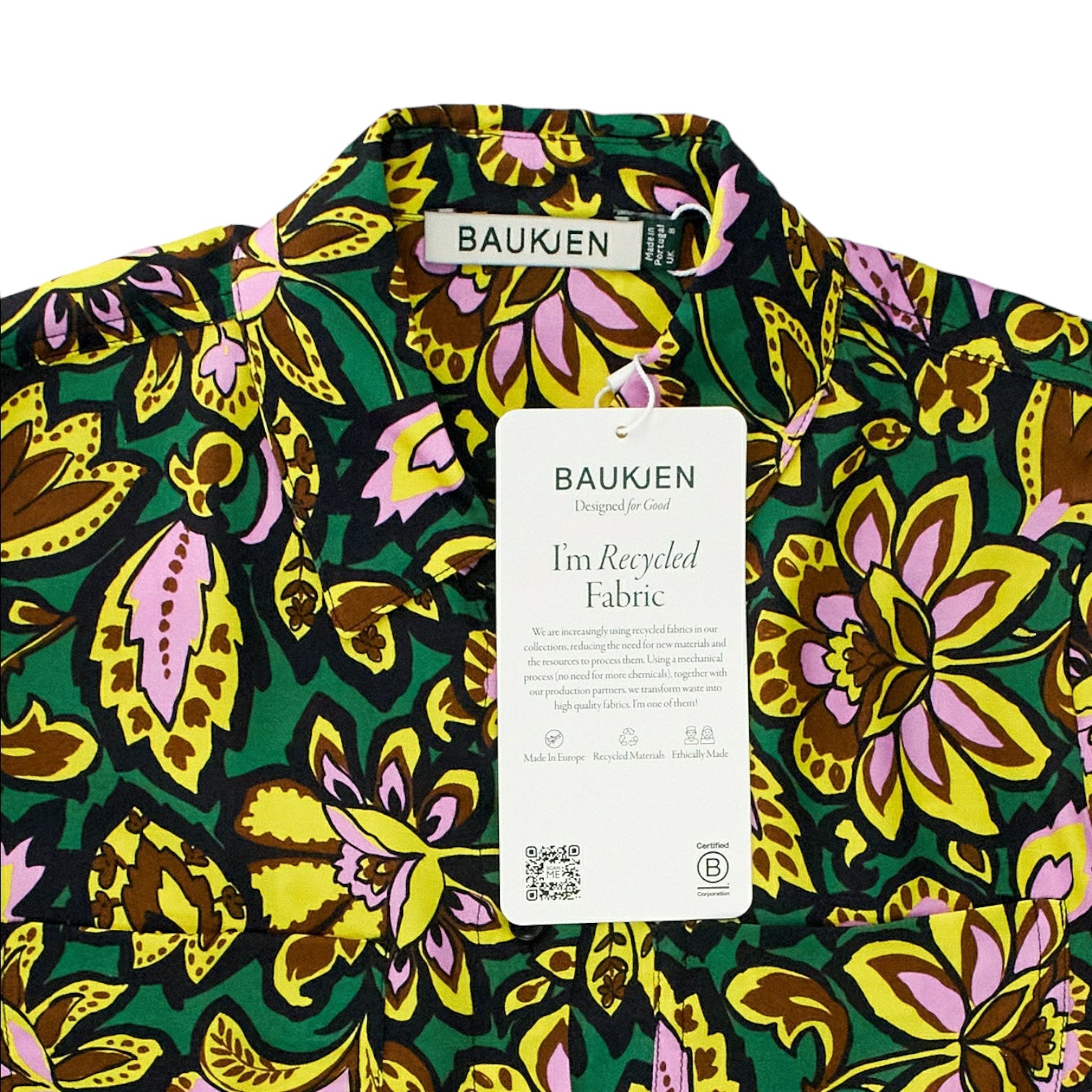 Baukjen Emerald Floral Kamilah Recycled Shirt