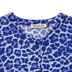 Baukjen Blue Leopard Eloisa Dress