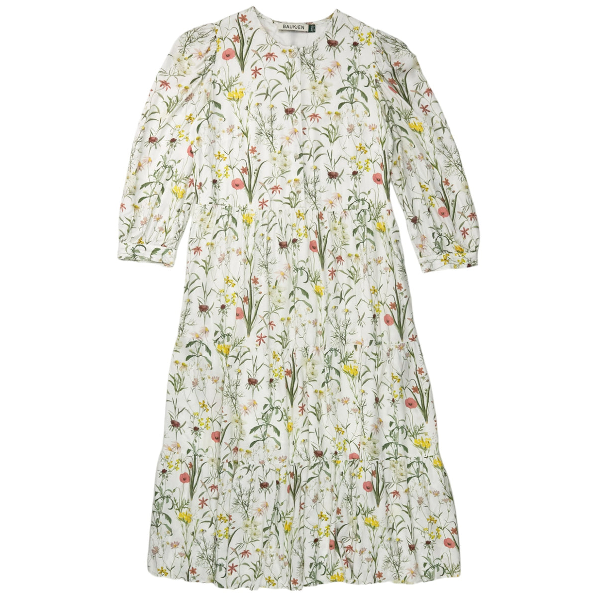 Baukjen White Floral Midi Dress