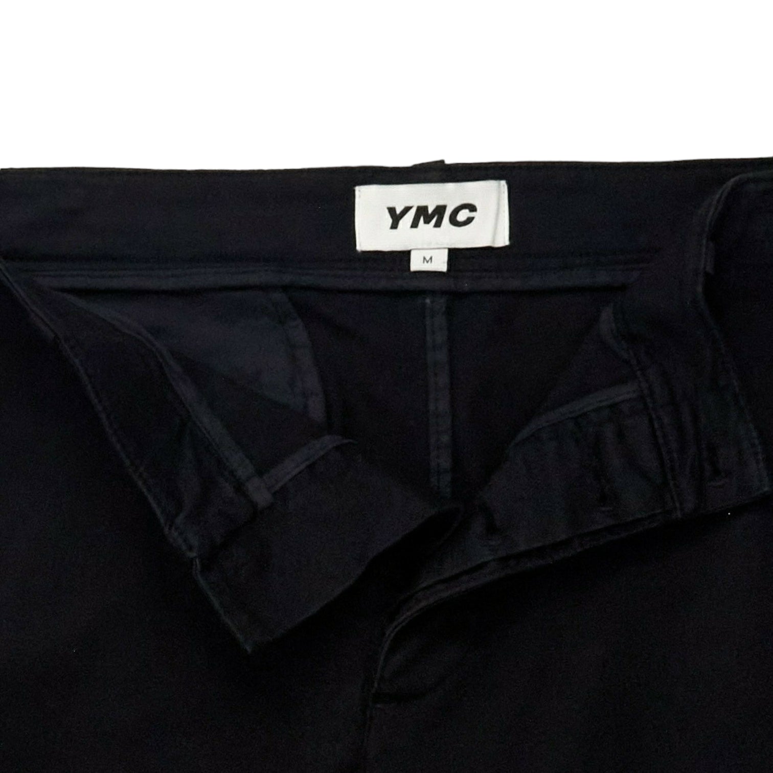 YMC Black Button Fly Chino's