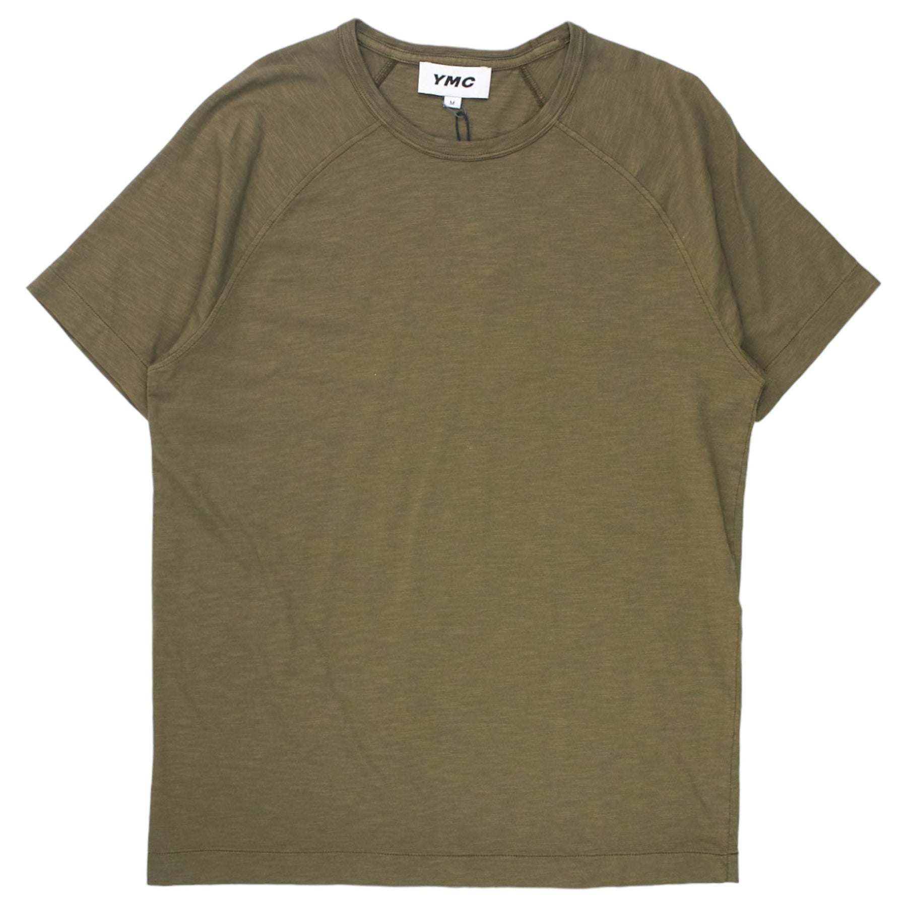 YMC Olive Marl Raglan Tee