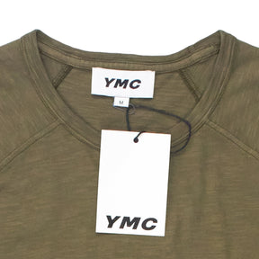 YMC Olive Marl Raglan Tee