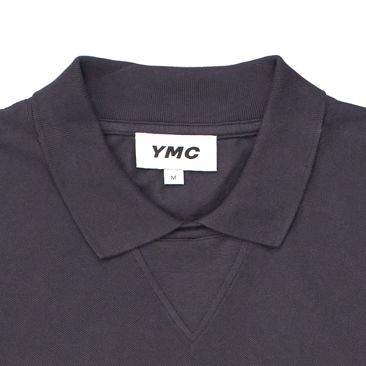 YMC Grey/Blue Pique Polo Shirt