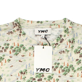 YMC Ecru/Multi Print T-Shirt