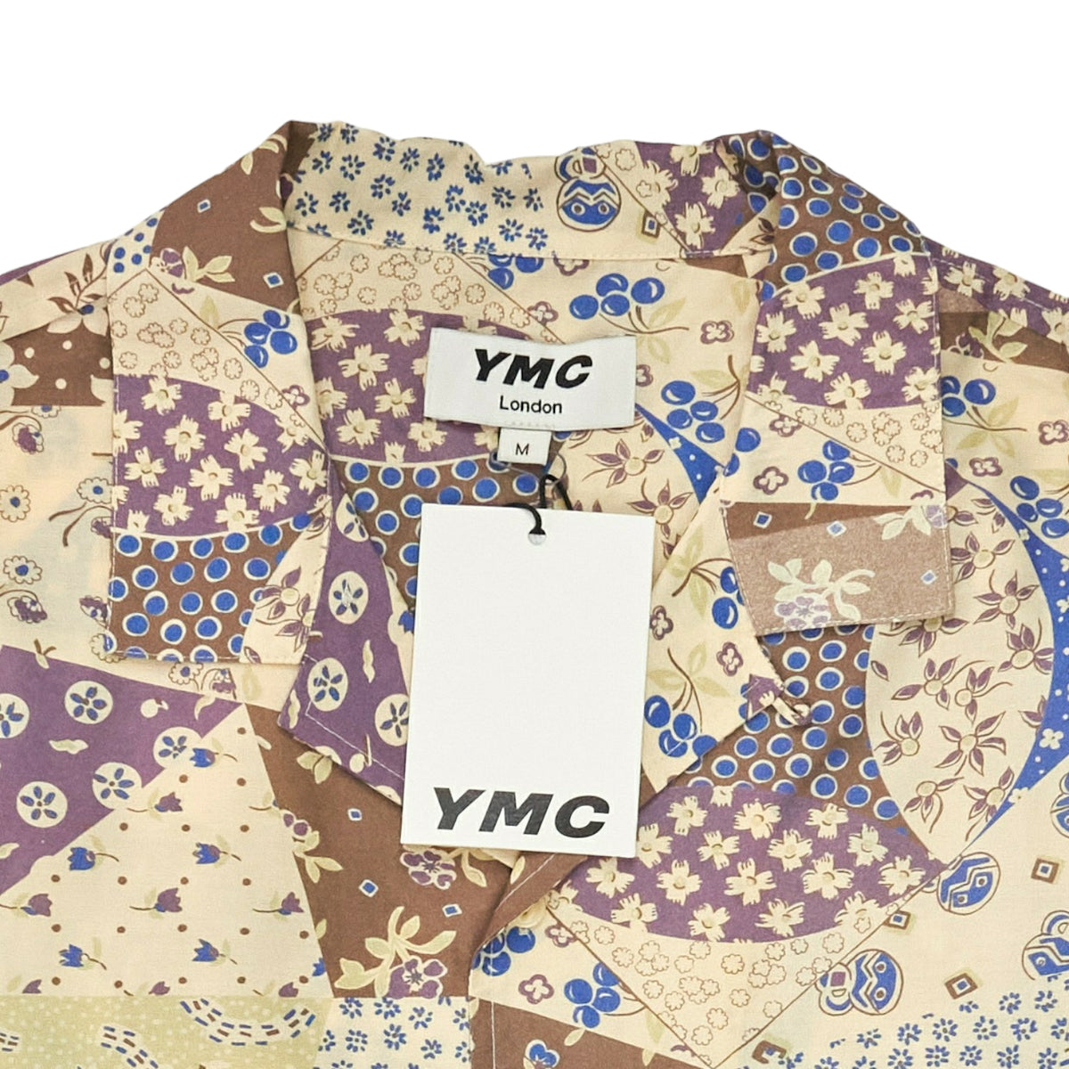 YMC Cream/Multi Patchwork Shirt