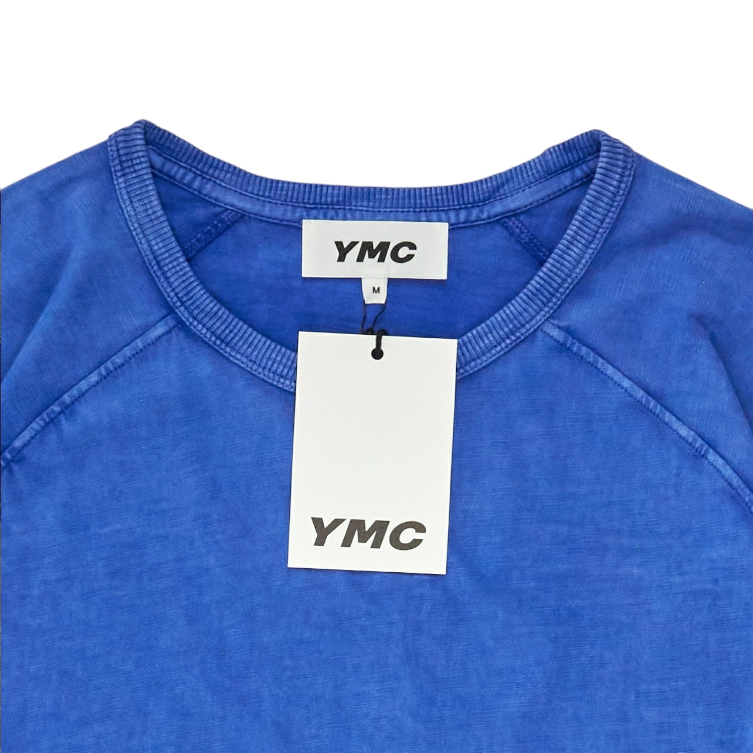 YMC Washed Blue Raglan T Shirt