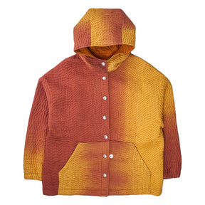 YMC Orange Ombre Hooded Kantha Jacket