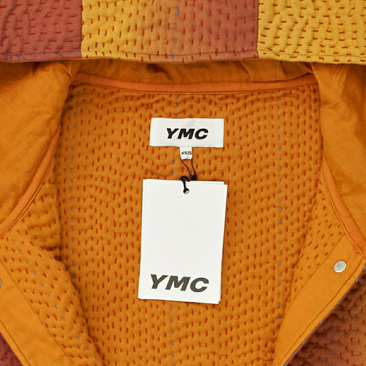 YMC Orange Ombre Hooded Kantha Jacket