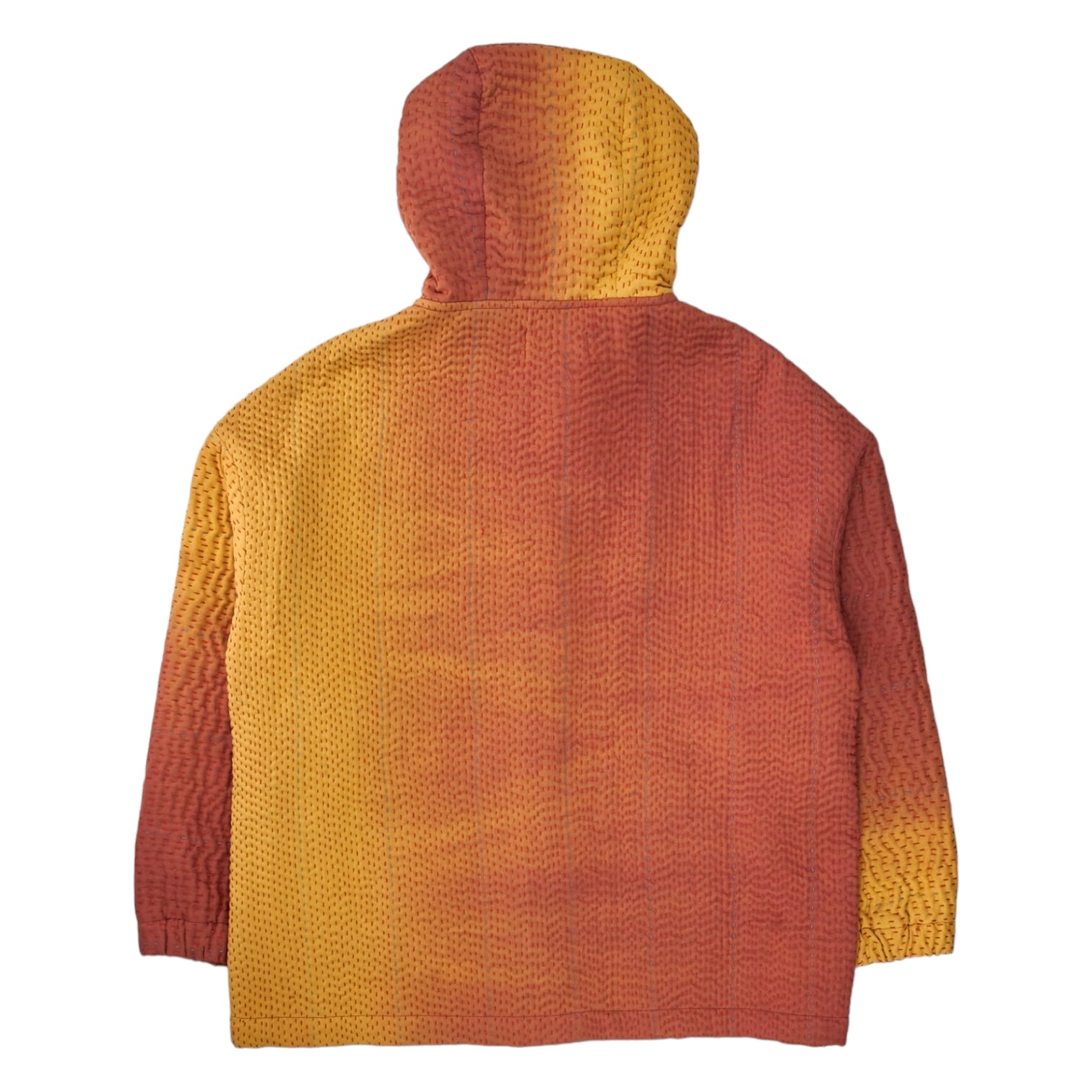 YMC Orange Ombre Hooded Kantha Jacket