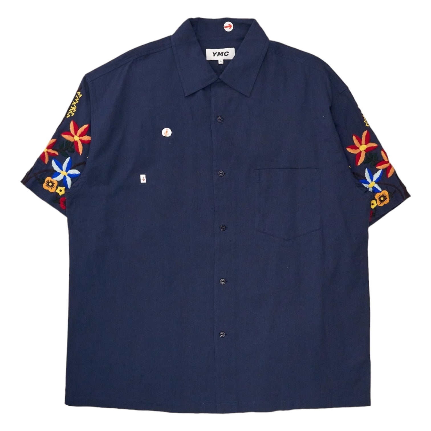 YMC Navy/Multi Idris Shirt