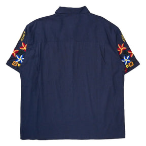 YMC Navy/Multi Idris Shirt