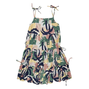 YMC Green Seeksucker Tiered Dress