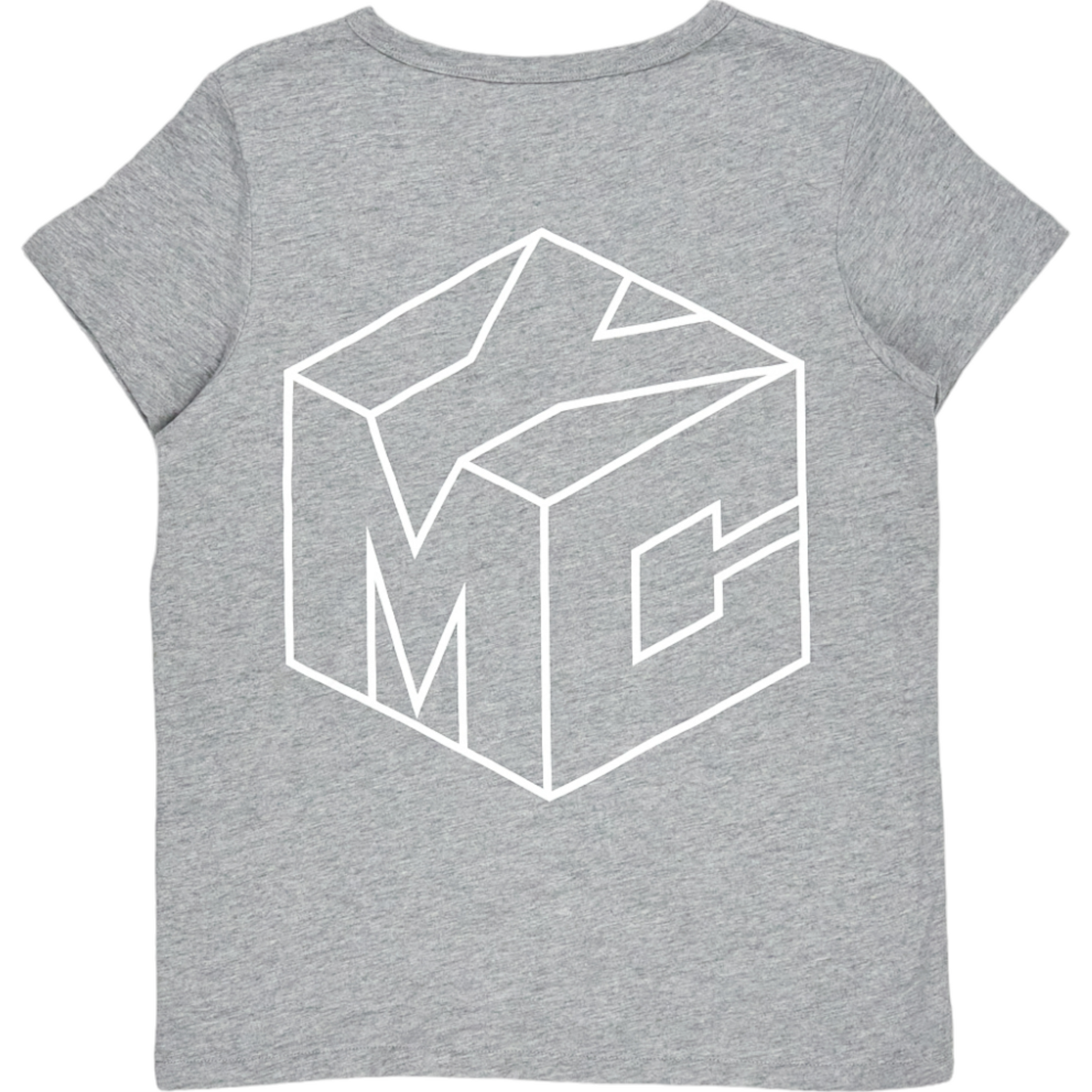 YMC Grey Marl 3D Logo T Shirt