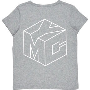 YMC Grey Marl 3D Logo T Shirt