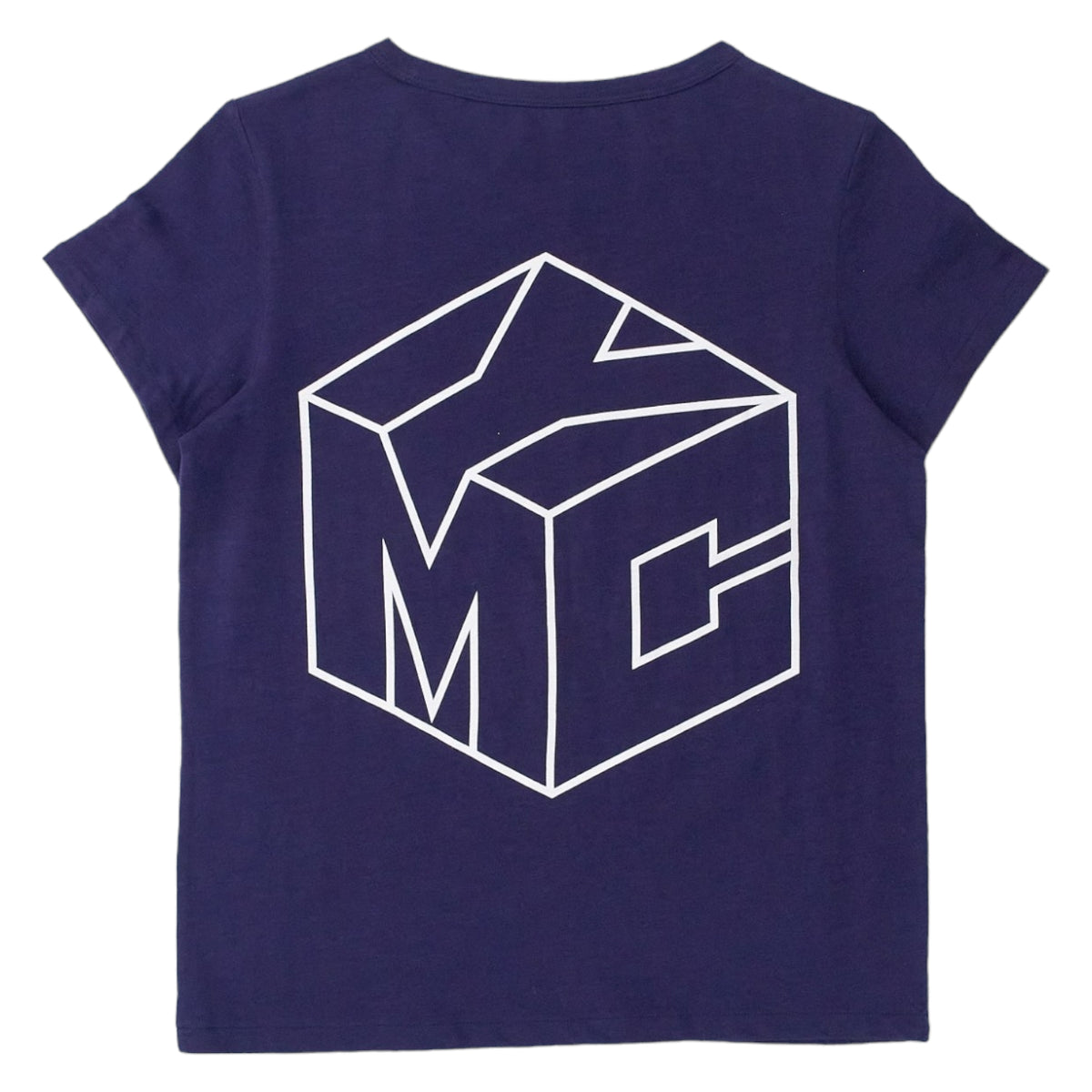 YMC Navy Marl 3D Logo T Shirt