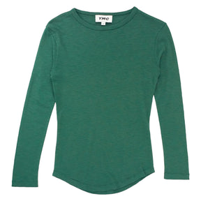 YMC Green Slub Long Sleeve Tee