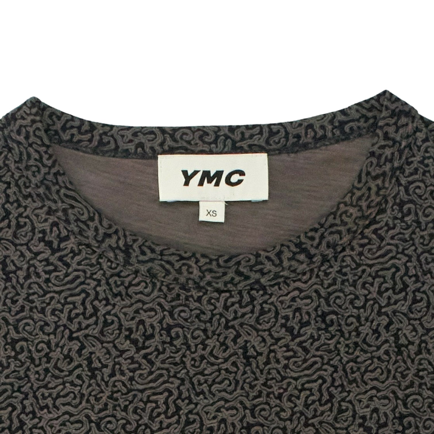 YMC Grey Squiggle T Shirt