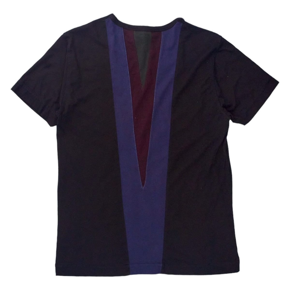 YMC Black/Multi Panelled T Shirt