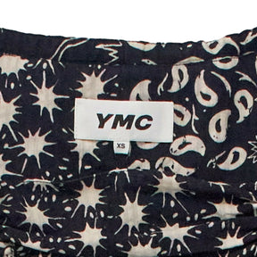 YMC Black/White Ruched Mini Dress