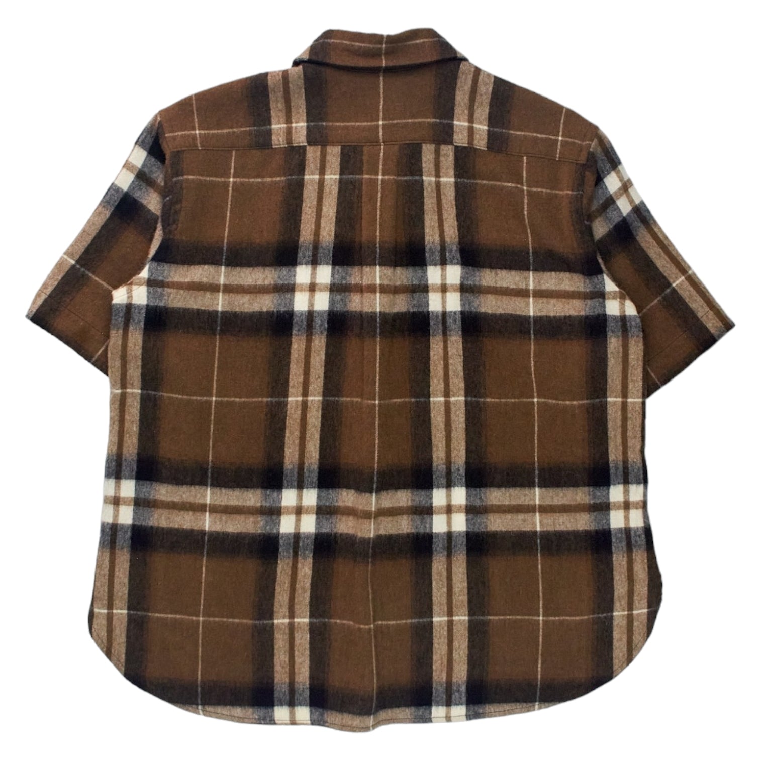 YMC Brown Plaid Flannel Shirt