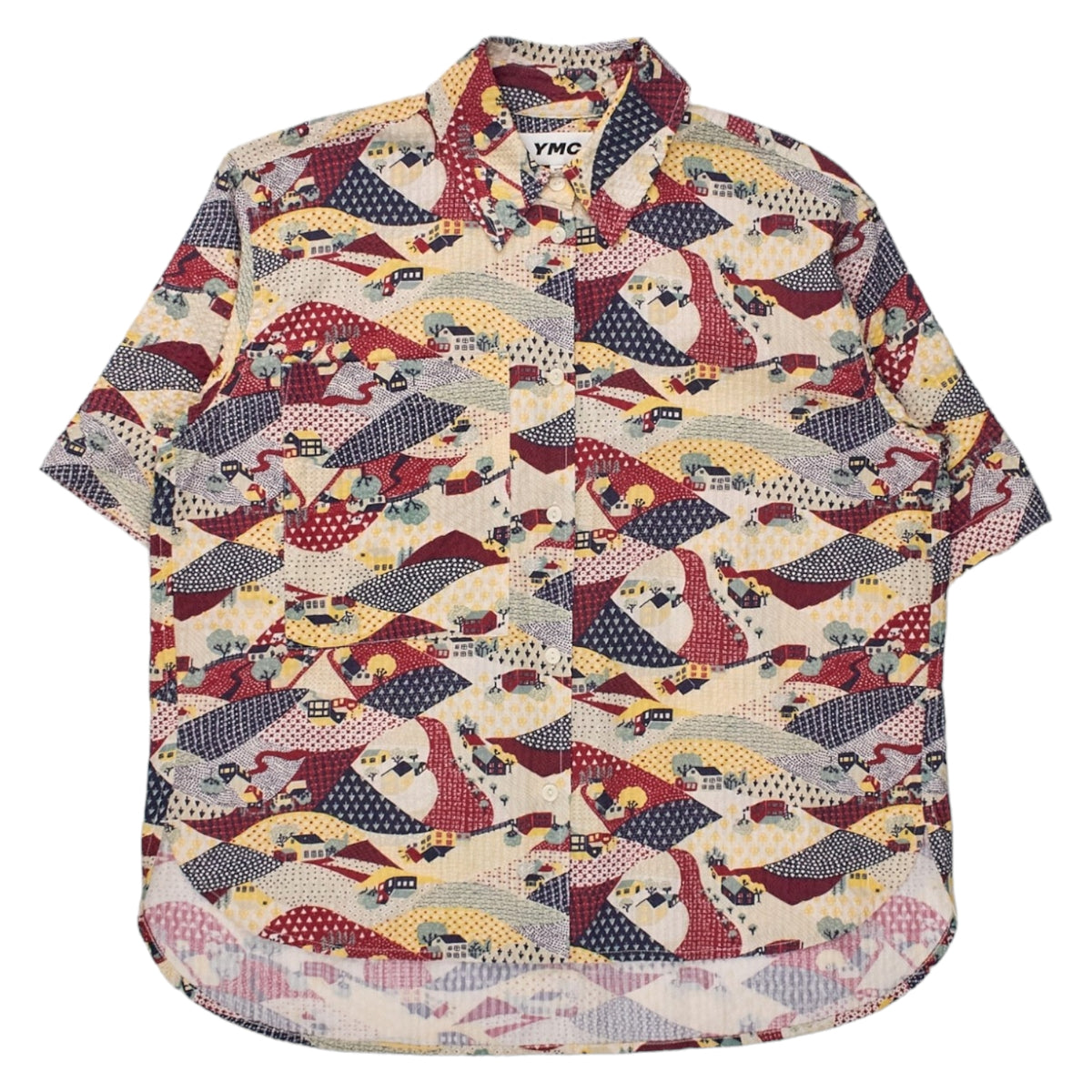 YMC Cream/Multi Print Eya Shirt