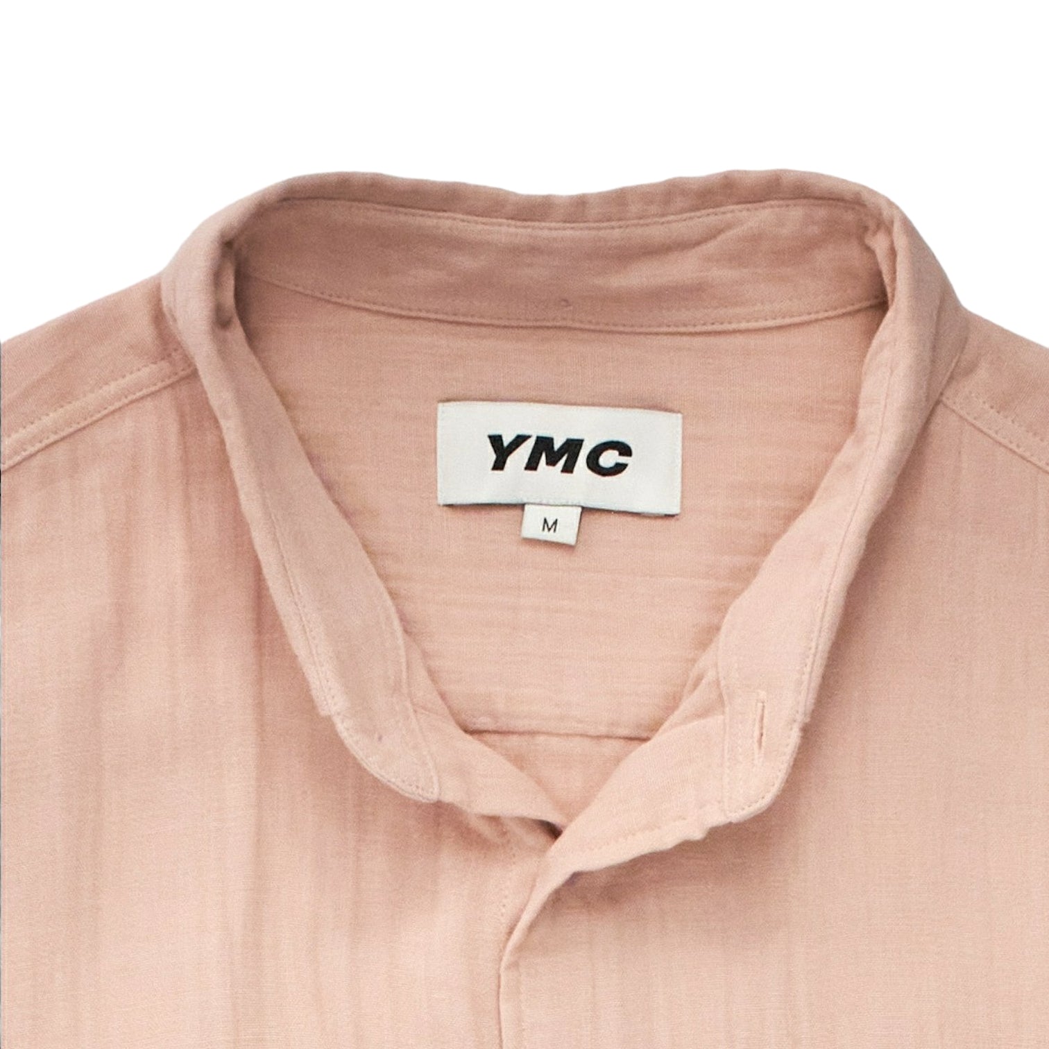 YMC Pink Crinkle Dean Shirt