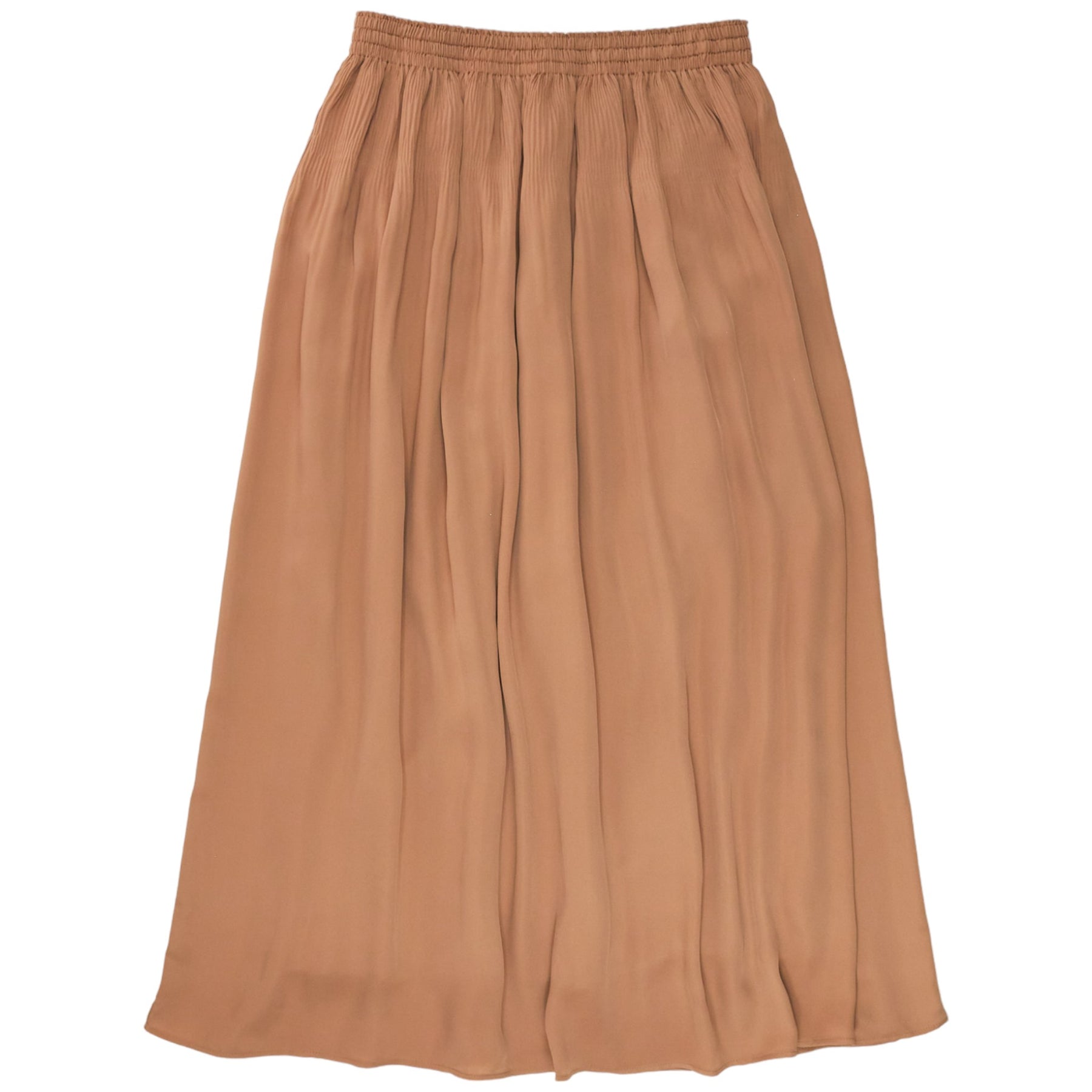 Uniqlo Brown Gathered Long Skirt