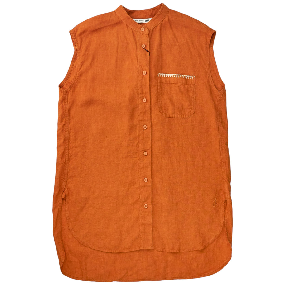 JWA X UNIQLO Orange Stand Collar Shirt