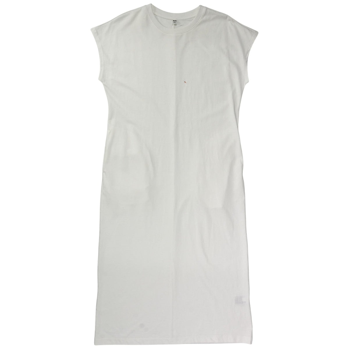 UNIQLO White Sleeveless Jersey T Dress