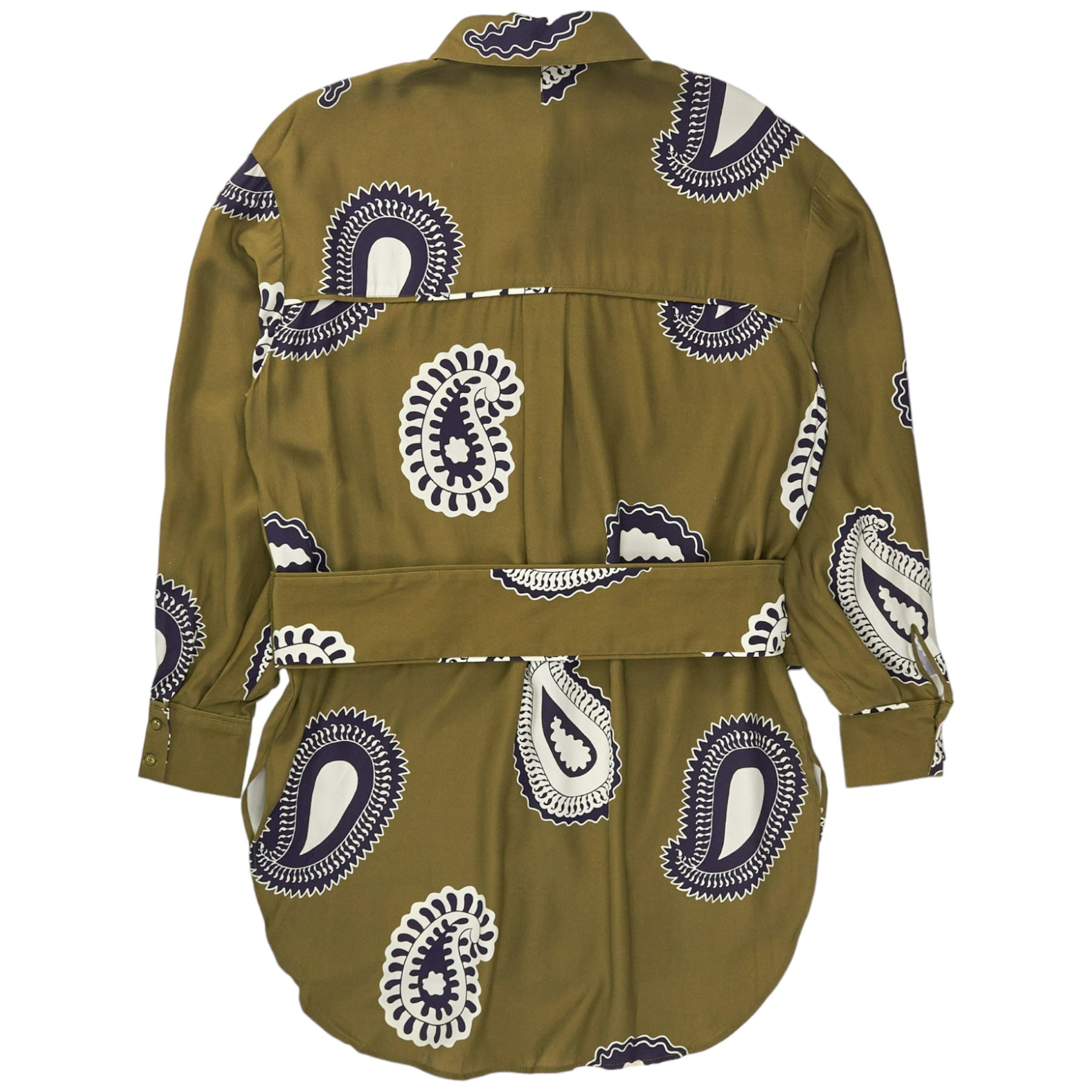 Sunset Lover Olive Paisley Dali Shirt