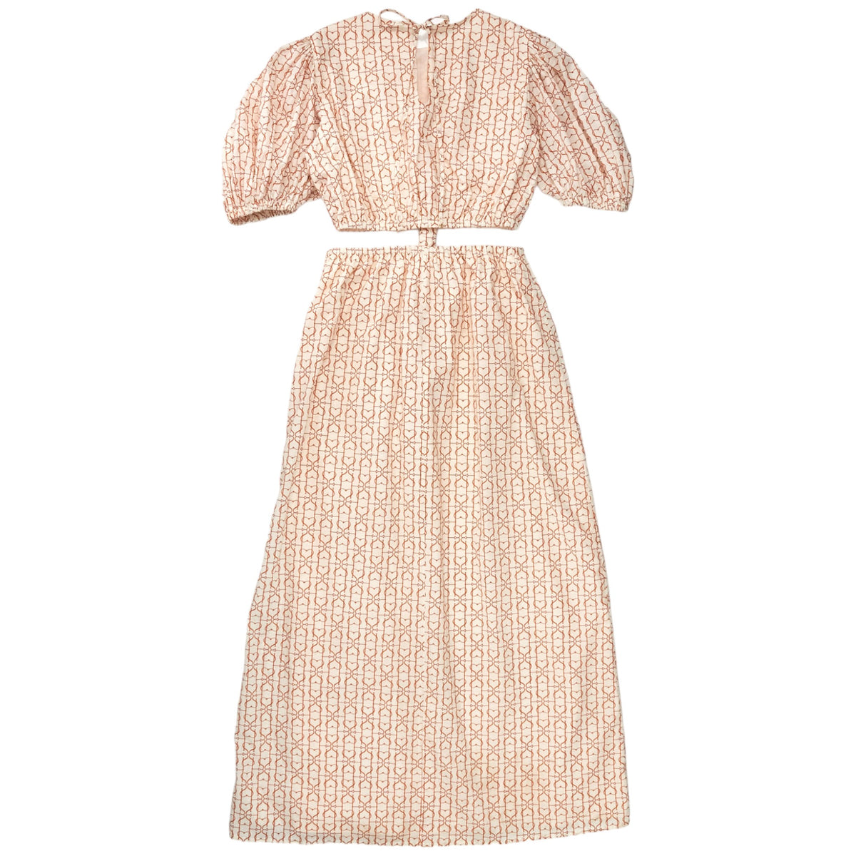 Sunset Lover Pink/White Midi Skirt