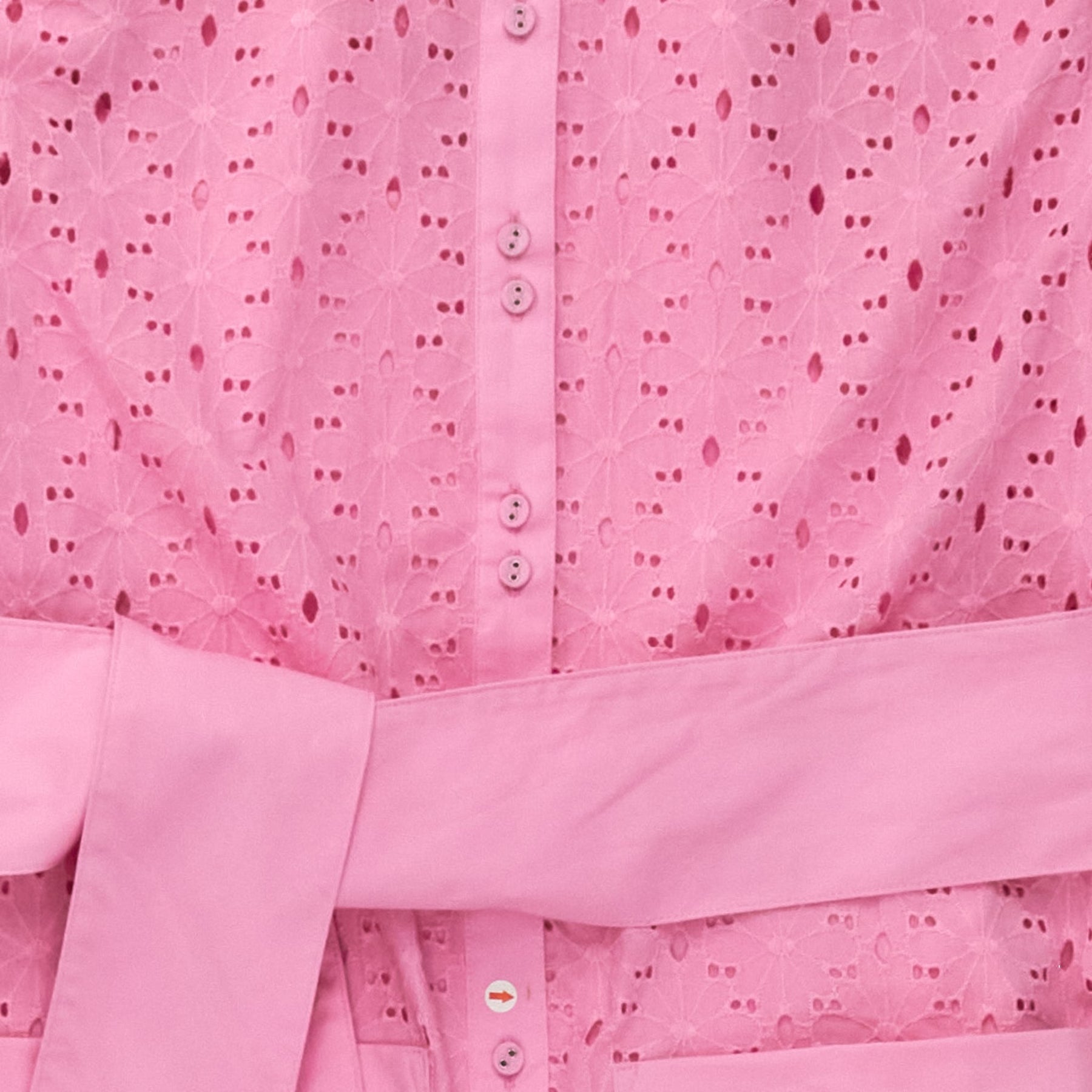 Sunset Lover Pink Broderie Shirt Dress