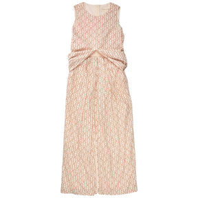 Sunset Lover Cream Cut-Out Tie Dress