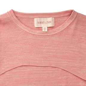 Sunset Lover Pink Marl Knit Top