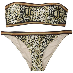 Tigerily Brown Snakeskin Bikini